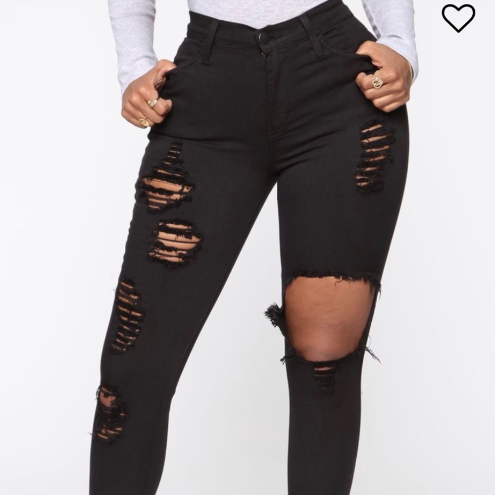 Fashion Nova Glistening Skinny Jeans
